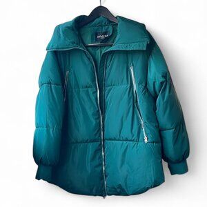 Green Puffer Jacket Giovanni Paris Size M